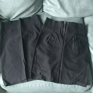 Black Pencil Skirt Duo